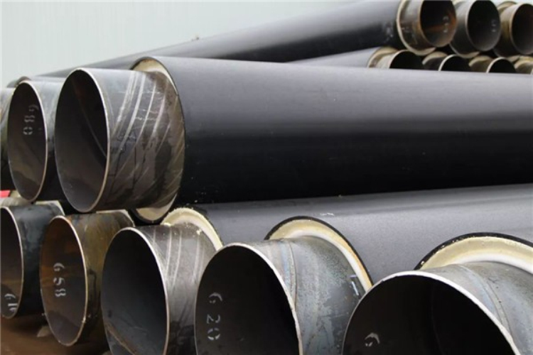 国标聚氨酯黑夹克保温钢管